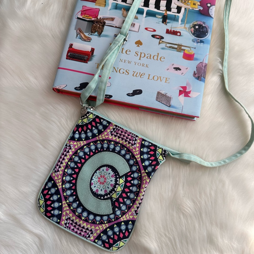 Justice “C” Multicolor Crossbody Bag
